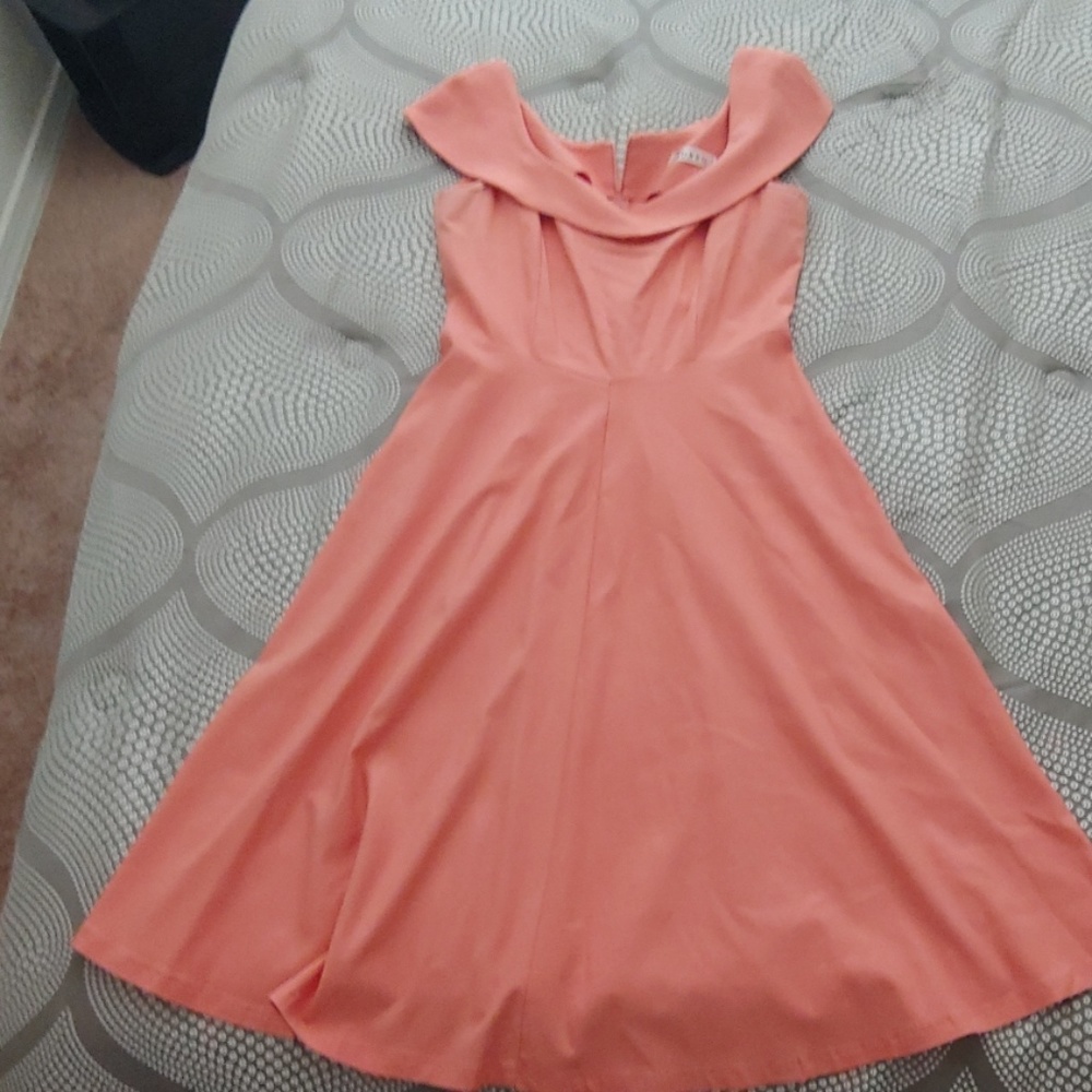 Coral colored Woman's Dress